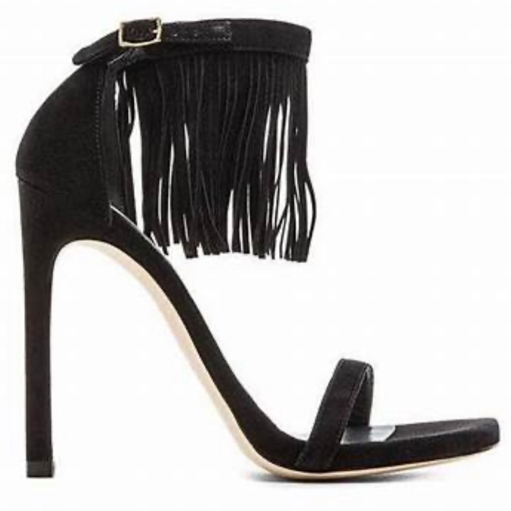 Stuart Weitzman Suede Fringe Shoes